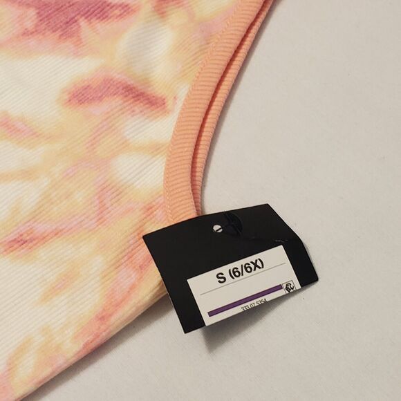 Art Class Girls Sz 6/6X Pink Tie Dye Maxi Dress Ribbed Stretch Summer Tank NEW - Picture 5 of 6